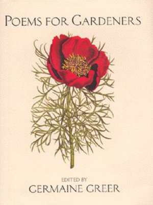 cover image of Poems for gardeners